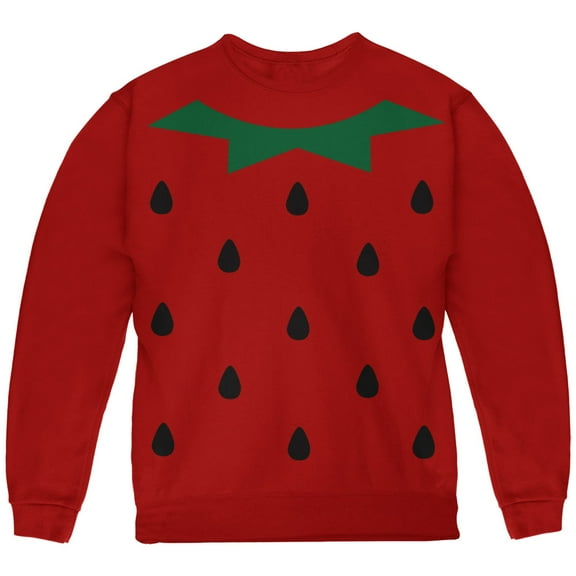 Old Glory Youth Halloween Strawberry Costume Long Sleeve Graphic Sweatshirt