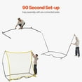 thumbnail image 5 of KFFKFF Football Return System, Compact Soccer Coaching Tool, 7x7FT Metal & Synthetic Fabric Soccer Training Gear, Athletic Football Bounce Back Wall with Carry Bag, 5 of 9