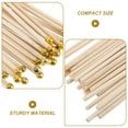 thumbnail image 5 of CIMAXIC 50Pcs House Flagpole Wood Khaki Natural Wood Flags Activities, 5 of 8