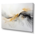 thumbnail image 2 of Designart "Yellow Grey Minimalism Calm Abstraction" Modern Canvas Art Print, 2 of 5