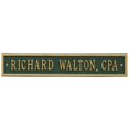 thumbnail image 1 of Whitehall Products 1076GG Standard Wall One Line Arch Extension Address Plaque, Green & Gold, 1 of 1