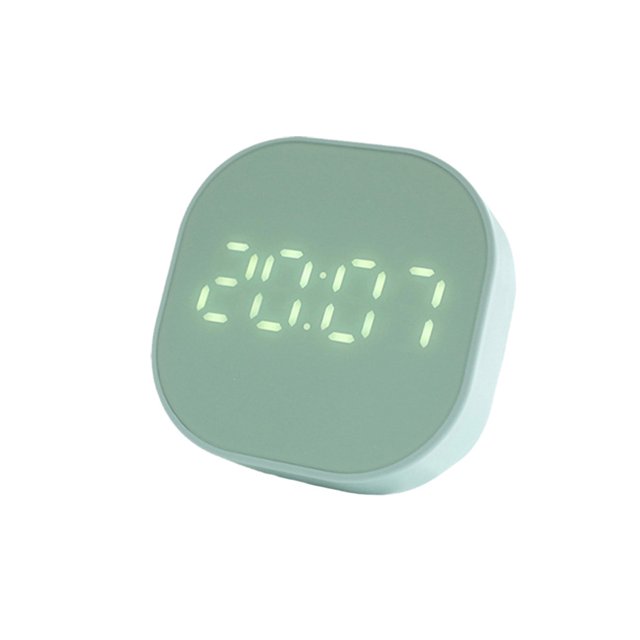 Injueey Despertador LED Temporizador de cocina digital Conmutable Funciona con / USB Termómetro acoplable Multifuncional Rosa Cocina y Comedor Verde