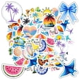 thumbnail image 4 of 35pcs Tropical Stickers Beach Vacation Ocean Stationery Stickers for Phone Luggage Laptop, 4 of 9