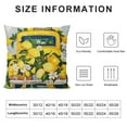 thumbnail image 5 of Shiartex Spring Summer Magnolia Lemon Pillow Cover ,Golden Yellow White Stripe Floral Throw Pillow Cover Farmhouse Lemon Slice Juice Decor for Home Outdoor Sofa Couch, 5 of 5