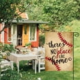 thumbnail image 2 of AVOIN Baseball Garden Flag Vertical Double Sided There''s No Place Like Home, Bat Ball Sport Softball Flag Yard Outdoor Decoration 12 x 18 Inch, 2 of 6