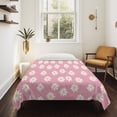 thumbnail image 4 of White Pink Daisy Large Tapestry for Bedroom Wall Hanging Tapestry, Spring Summer Floral Farmhouse Ceiling Backdrop Tapestries Poster Blanket Wall Decor for Teens Room Living Room Dorm 85" x 90", 4 of 8