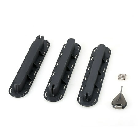 

Tomfoto 3 Pack Tri Fins Box Plugs Fin Base Screw Surf Fins Plugs Set Extra Fin Key Fin Screws