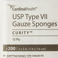 thumbnail image 4 of Curity Gauze Sponge, Non-Sterile, 12-Ply USP Type VII Gauze Sponge, 3 in x 3 in, 200 per Pack, 1 Pack, 4 of 5