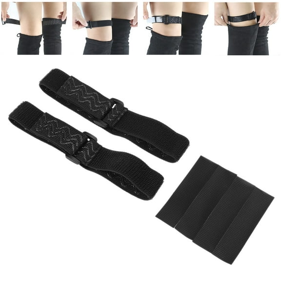 Ccdes Boot Straps,Knee Boots Straps,2pcs Knee Boots Straps Anti‑Slip Boots Fixed Belt Straps With 4pcs Adhesive Tapes