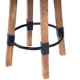 thumbnail image 3 of Home Square 3 Piece Mango Wood and Metal Bar Stool Set in Beige, 3 of 11