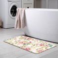 thumbnail image 6 of Classic Wallpaper Vintage Flower Bath Rugs 16x24 Inch Non Slip Bath Mat Quick Dry Absorbent Thin Bath Rug Fit Under Door Washable Bath Floor Rugs for Bathroom Bathtub Shower Sink,Multi 1, 6 of 6