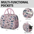 thumbnail image 6 of Reusable Dinosaur Lnsulated Lunch Bag for Women & Men-Leakproof Water-Resistant Cooler Tote,Large Capacity(10.6x8.7x6.3in)for Work,Office,Travel,Picnic,Beach., 6 of 7