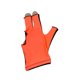 thumbnail image 5 of Guante de billar Cola 3 dedos taco abierto transpirable profesional naranja negro, 5 of 8