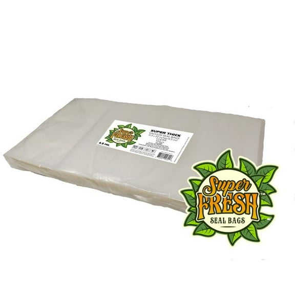 Super Fresh DSVBB11C 11.5 x 22 in. 4.5 mil Vacuum Seal Bags, Clear - Pack of 100