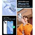 thumbnail image 2 of Funda Meifigno para iPhone 15 6.1 con protectores de pantalla, 2 of 6