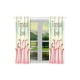 thumbnail image 2 of MKHERT Flamingo Love Window Curtain Kitchen Curtains Window Treatments 26x39 inch,Set of 2, 2 of 3