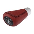 thumbnail image 6 of Unique Bargains1 Set 5 Speed Car Gear Shift Knob Black Lid Red Faux Leather with Black Thread with Accessories Black Red, 6 of 6
