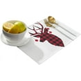 thumbnail image 2 of Christmas Placemats Set of 4, Christmas Reindeer Placemat for Dining Table Decorations, Cotton Linen Oh Deer Red Black Buffalo Plaid Place Mats, Xmas Table Mats for Kitchen Dinner Holiday Party Decor, 2 of 6