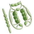 thumbnail image 4 of 2 rodillos masajeadores musculares de mano, 18 ruedas, relajantes musculares circulares para, Verde, 4 of 8