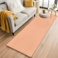 thumbnail image 3 of Peach Fuzz Area Rugs 2x6 for Kitchen Runner Rug, Farmhouse Solid Orange Color Modern Art Non Slip Washable Rug Runner, Low Pile Indoor Floor Carpet Mat Bathroom Rugs for Bedroom, Kids Room, 3 of 9