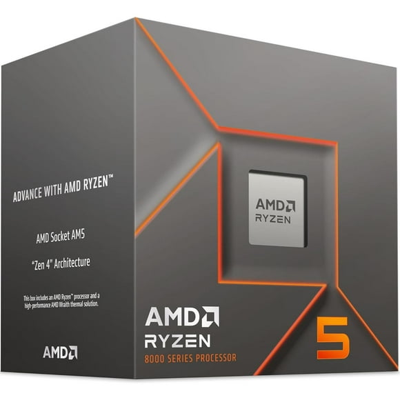 Procesador AMD RYZEN 5 8400F 4.2 GHz Six Core AM5 gris