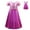 only dress, variant on Girls Princess Cosplay Costume w/Crown Female Cartoon Print Fancy Outfits for 4-9 Year Little Girls