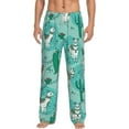 thumbnail image 2 of Goofa Alapaca in Boho Printed Soft Pajama Pants for Men, Wide Leg Comfy Casual Lounge Yoga Pants-Large, 2 of 9