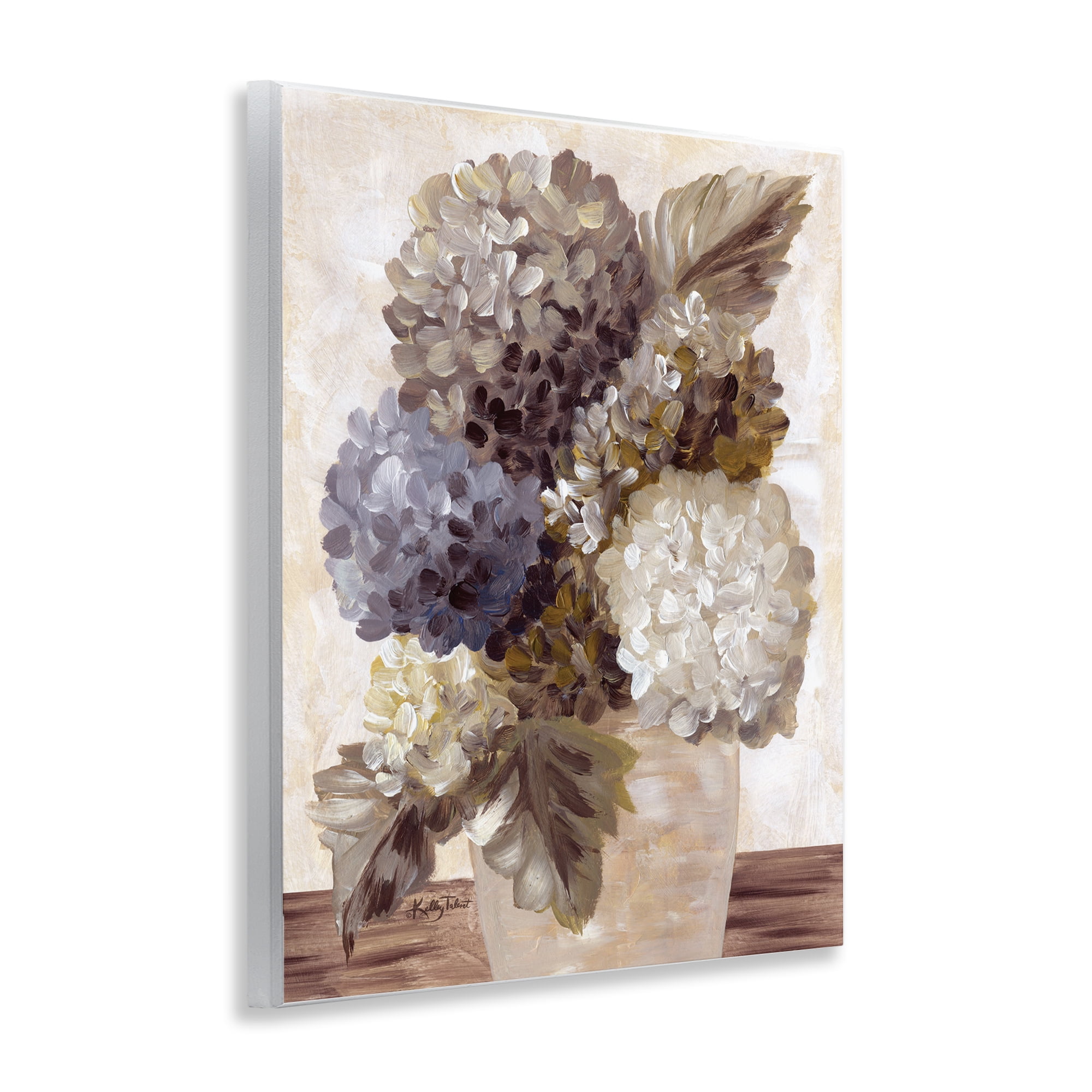 Stupell Industries Full Hydrangea Blooms Botanical & Floral Painting Unframed Art Print Wall Art, 11 x 14