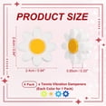 thumbnail image 2 of Uxcell Tennis Dampener, Flower Silicone Tennis Racket Dampeners Racket Shock Absorber to Reduce Vibration Soft Cute Fitting for (Players/Universal Fit for All Racquets) 4Pcs & 4 Colors, 2 of 7
