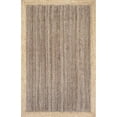 thumbnail image 2 of Indian Handmade Braided Inner Gray Jute with Natural Jute Border Design Area Rug 6 x 7 Feet (183 cm x 213 cm), Floor Decor Rugs/Carpet, 2 of 5