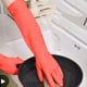 thumbnail image 3 of Un par de guantes de goma largos con tendones de vaca, guantes para lavar ropa, lavar platos y limpiar, pueden proteger sus manos., 3 of 5