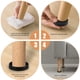 thumbnail image 3 of Inteprter 4 posavasos negros antideslizantes para muebles, excelentes y mejorados, buena protección, almohadillas antideslizantes para muebles Conjuntos de muebles de sala de estar, 3 of 6