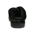 thumbnail image 3 of Brinley Co. Womens Crisscross Faux Fur Slipper, 3 of 6