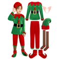 thumbnail image 2 of KVPLBQFD Christmas Outfit Newborn Girl Teen Girl Trendy Clothes Size 10 Girls Clothes 7 Year Old Boy Clothes 3t Girl Outfits Baby Boy Outfits Toddler, Green 18-24 Months, 2 of 6