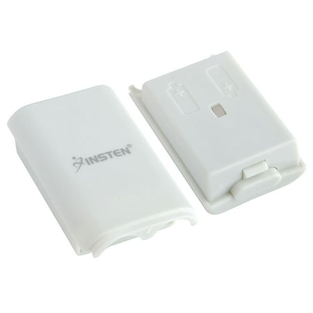 - Insten Wireless Controller Battery Pack Shell For Microsoft Xbox 360, White