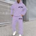 thumbnail image 3 of Yhkghxis NEW YORK Graphic Tracksuit Men 2 Piece Set Casual Workout Hoodies and Joggers Sweatsuits Sets Outfits with Pockets, 3 of 7