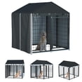 thumbnail image 1 of Funda para caseta para perros al aire libre LYBOSH, cobertura total, 1,2 x 1,3 x 1,4 m, 1 of 5
