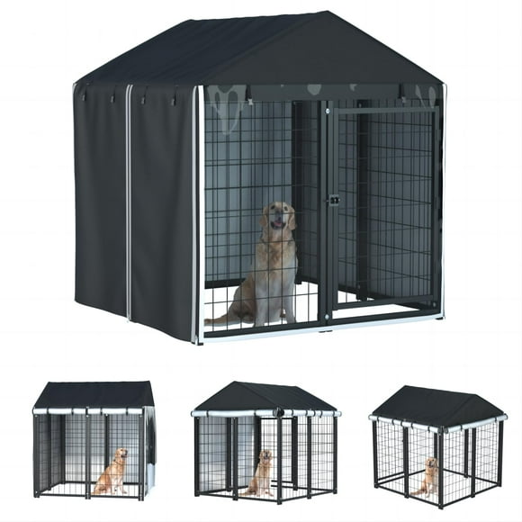 Funda para caseta para perros al aire libre LYBOSH, cobertura total, 1,2 x 1,3 x 1,4 m