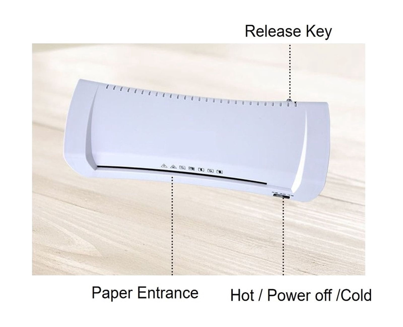 Roll Laminator Machine Professional Office Hot And Cold Fast Warm-Upfor A4 Paper Document Photo