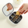 thumbnail image 4 of Funie Stress-resistance Jewelry Box with Mirror ABS Safe Keeping Jewelry Case for Woman, 4 of 8