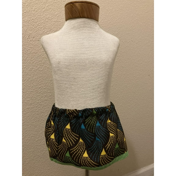 African Print Skirt, Size 0-6 Months