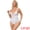 White, variant on DARING DIVA Women's Lace Shapewear Bodysuit V Neck Push Up Camisole S Black