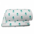 thumbnail image 4 of Jellyfish Foot Rest, Funny Hand Drawn Oceanic Characters Style Pattern, Non-Slip Backing Adjustable Ergonomic Memory Foam Leg Support for Office, Turquoise and White, by Ambesonne, 4 of 5