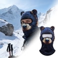 thumbnail image 2 of 3D Animal Pattern Winter Full Face For Riding And Skiing Warm Outdoor For Cycling And Driving Womens Running Gear for Hot Weather Running Men Winter Womens Snowmobiling Gear Paintball Goggles Air Gear, 2 of 7