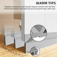 thumbnail image 3 of Door Draft Stopper for Bottom of Door, Adjustable Weather Stripping Door Seal for Cold Insulation, Under Door Sweep for Exterior & Interior Doors, Door Bottom Seal Blocker Noise (39inch,Black), 3 of 9