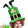 thumbnail image 7 of 2PC St. Patrick'S Day Hat With Shamrock Design, Fabric Material And Party Accessory For Costume, Parade And Festive Wear, 13.78X11.81In, 0.22Lb, 7 of 7
