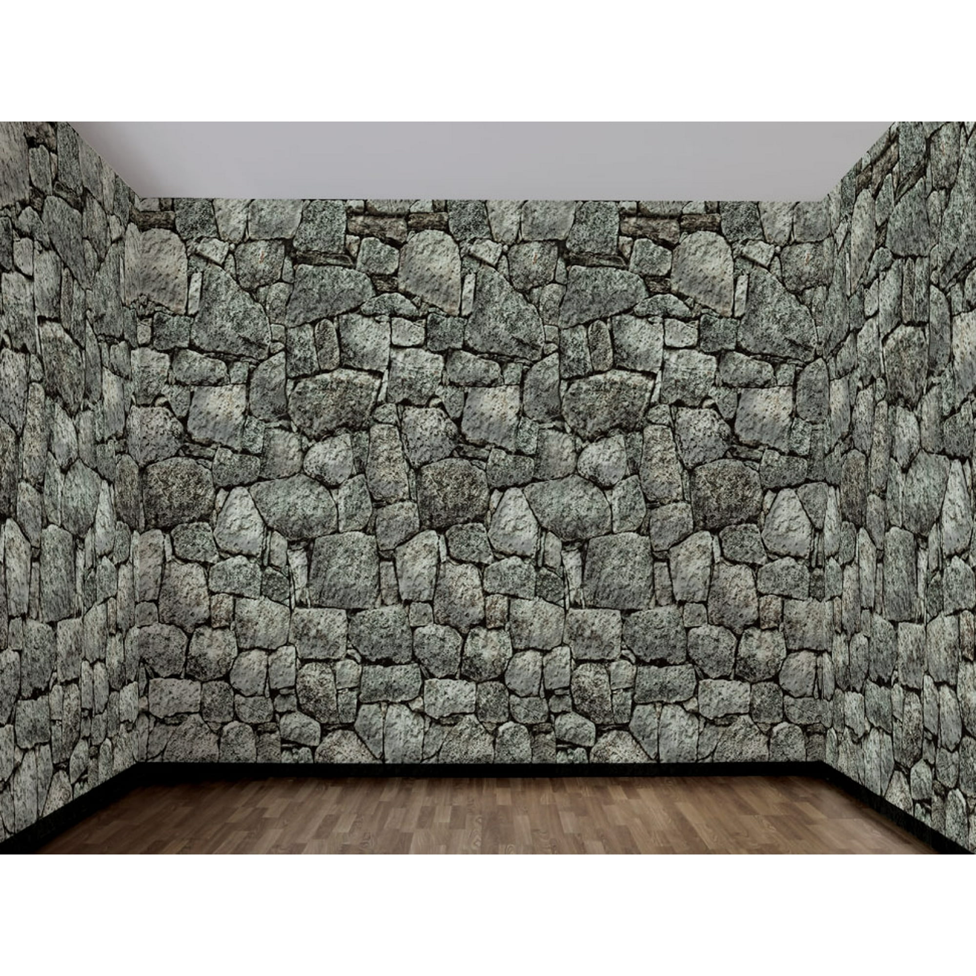 Dungeon Stone Wall 100 Foot Backdrop Party Decoration One