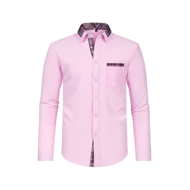 Birdeem Chemises pour Hommes Mode Masculine Col Rabattu Cardigan Chemise d'Affaires Boutons Hauts
