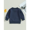 thumbnail image 5 of Musuos Baby Boy Sweatshirt 12 18M Long Sleeve Letter Print Pullovers Autumn Tops for Toddler Cute Birthday Clothes, 5 of 9