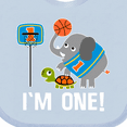 thumbnail image 4 of Inktastic Basketball 1st Birthday for One Year Old Boys Baby Bib, 4 of 4
